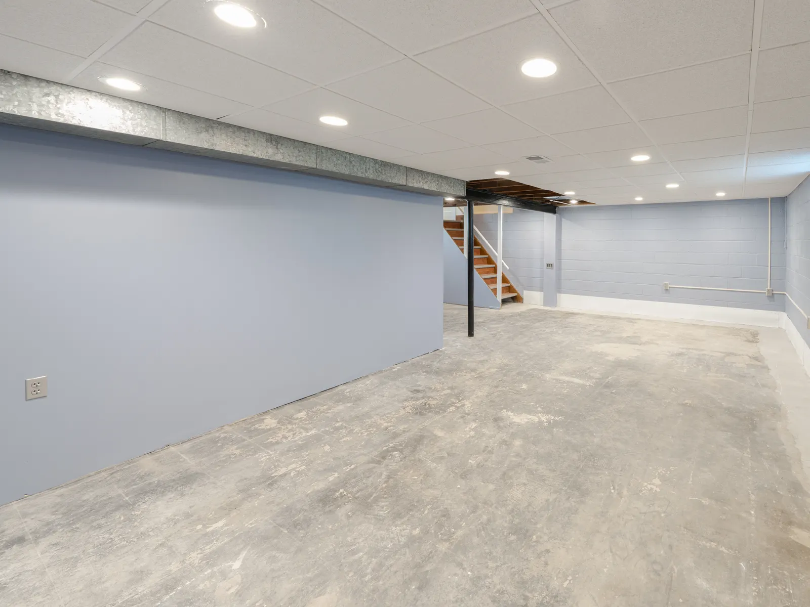 Dry, finished basement by Promaster Maintenance Corp, Long Island, NY