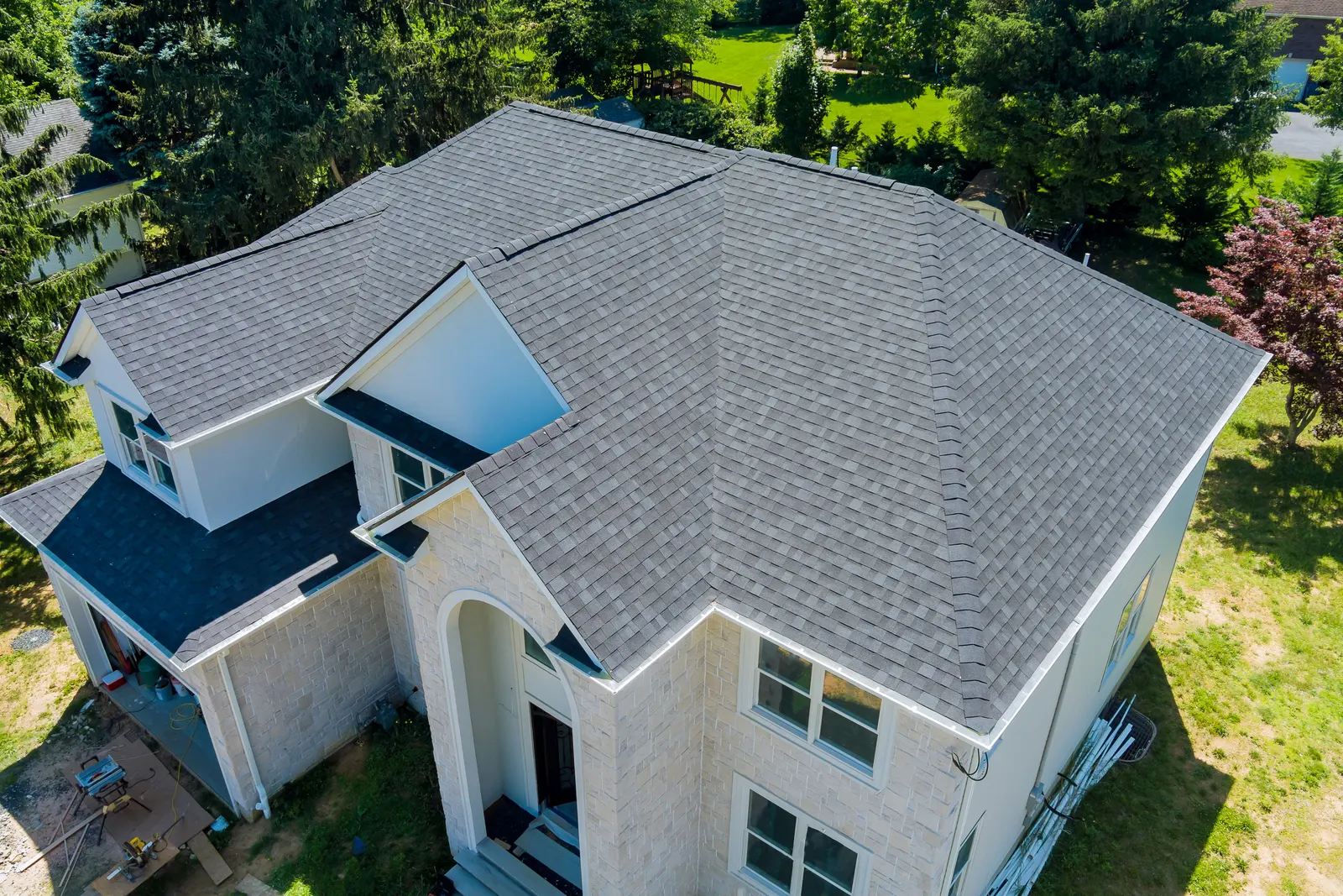 New architectural shingle roof by Promaster Maintenance Corp, Long Island, NY